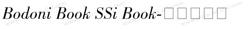 Bodoni Book SSi Book字体转换